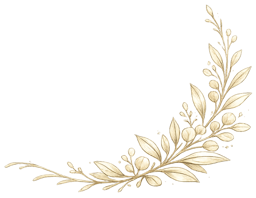 Gold Leaf Corner Bottom Right
