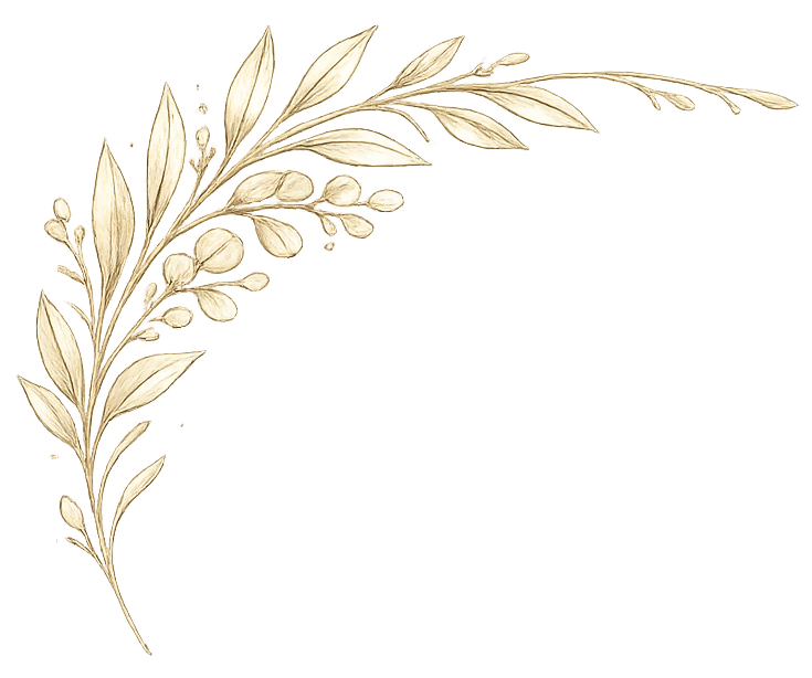 Gold Leaf Corner Top Left